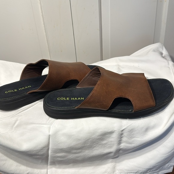 Cole Haan Men's Brown Slide Sandals - Picture 2 of 5